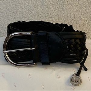 New MICHAEL KORS Braided Leather Belt